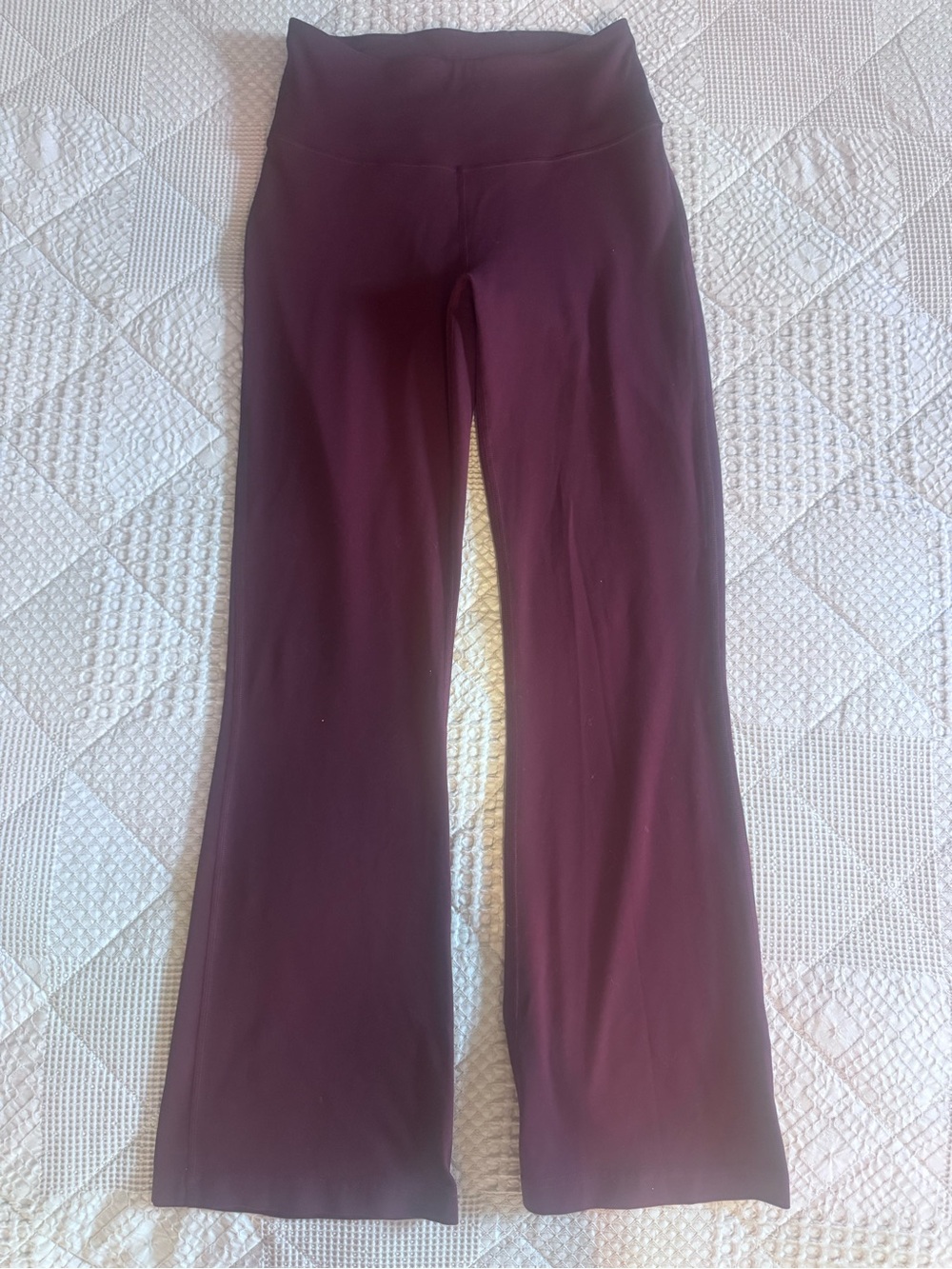 High-Rise Flare Leggings - Deep Plum - Picture 2 of 5